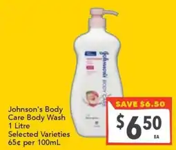 Supa Valu Johnson's Body Care Body Wash offer