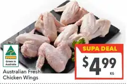 Supa Valu Australian Fresh Chicken Wings offer