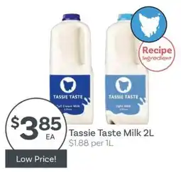 IGA Tassie Taste Milk 2L offer