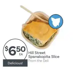 IGA Hill Street Spanakopita Slice offer