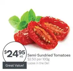 IGA Semi-Sundried Tomatoes offer