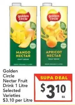 Supa Valu Golden Circle Nectar Fruit Drink offer