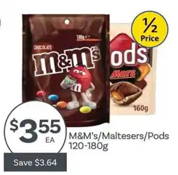 IGA M&M's/Maltesers/Pods offer