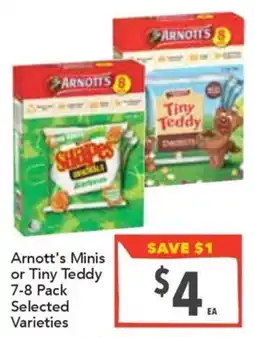 Supa Valu Arnott's Minis or Tiny Teddy Selected Varieties offer