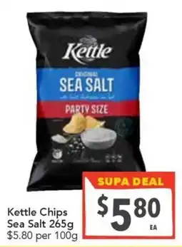 Supa Valu Kettle Chips Sea Salt offer