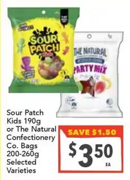 Supa Valu Sour Patch Kids or The Natural Confectionery Co. Bags Selected Varieties offer