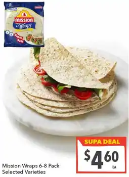 Supa Valu Mission Wraps offer
