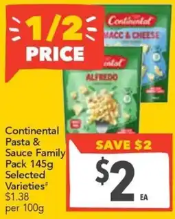 Supa Valu Continental Pasta & Sauce Family Pack offer