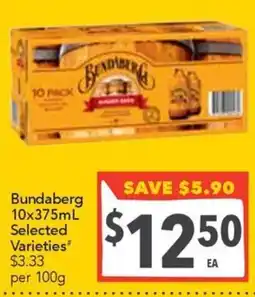 Supa Valu Bundaberg Selected Varieties offer
