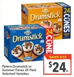 Supa Valu Peters Drumstick Selected Varieties offer