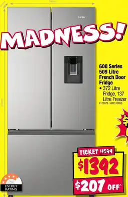 JB Hi-Fi Haier 600 Series 509 Litre French Door Fridge offer