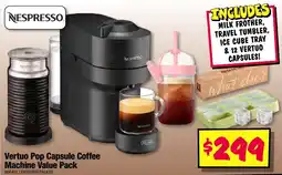 JB Hi-Fi Nespresso Vertuo Pop Capsule Coffee Machine Value Pack offer