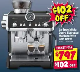 JB Hi-Fi La Specialista Opera Espresso Machine With Cold Brew offer