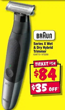 JB Hi-Fi Braun Series X Wet & Dry Hybrid Trimmer offer