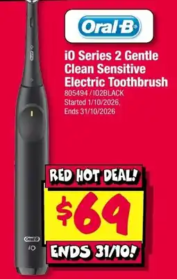 JB Hi-Fi Oral-B iO Series 2 Gentle Clean Sensitive Electric Toothbrush offer