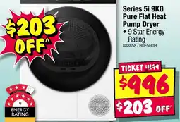 JB Hi-Fi Hisense Series 5i 9KG Pure Flat Heat Pump Dryer offer