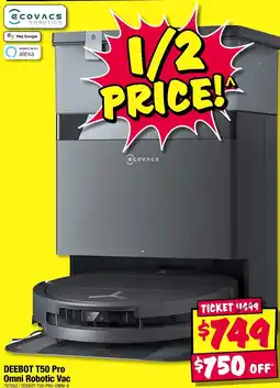 JB Hi-Fi Ecovacs Deebot T50 Pro Omni Robotic Vac offer