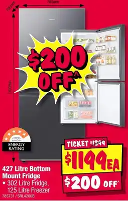 JB Hi-Fi 427 Litre Bottom Mount Fridge offer