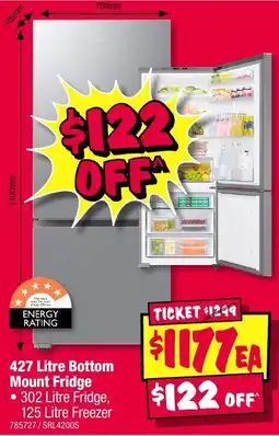 JB Hi-Fi 427 Litre Bottom Mount Fridge offer