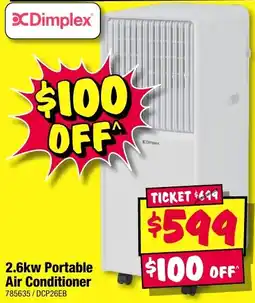 JB Hi-Fi Dimplex 2.6kw Portable Air Conditioner offer