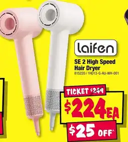 JB Hi-Fi Laifen SE 2 High Speed Hair Dryer offer