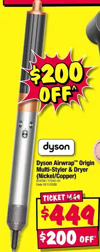 JB Hi-Fi dyson Dyson Airwrap™ Origin Multi-Styler & Dryer (Nickel/Copper) offer