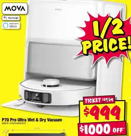 JB Hi-Fi Mova P70 Pro Ultra Wet & Dry Vacuum offer