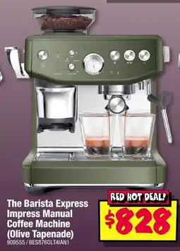 JB Hi-Fi The Barista Express Impress Manual Coffee Machine (Olive Tapenade) offer