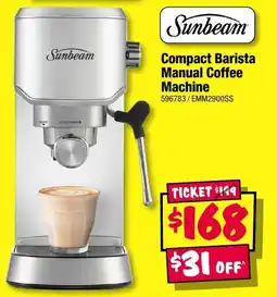 JB Hi-Fi Sunbeam Compact Barista Manual Coffee Machine offer