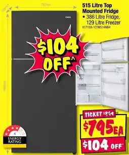JB Hi-Fi 515 Litre Top Mounted Fridge offer