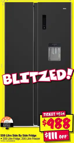 JB Hi-Fi Chigo 559 Litre Side By Side Fridge offer