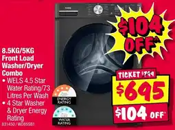 JB Hi-Fi Cheq Front Load Washer/Dryer Combo offer
