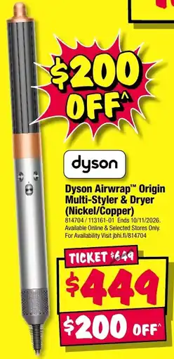 JB Hi-Fi Dyson Airwrap™ Origin Multi-Styler & Dryer offer