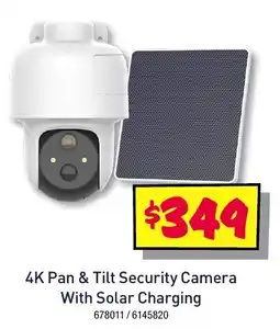 JB Hi-Fi 4K Pan & Tilt Security Camera With Solar Charging offer