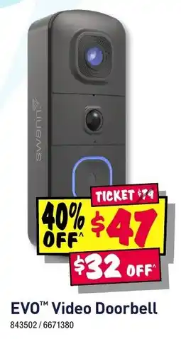JB Hi-Fi Swann EVO Video Doorbell offer
