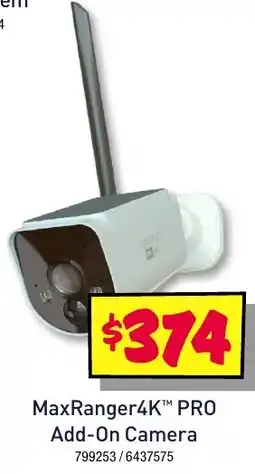 JB Hi-Fi MaxRanger4K™ PRO Add-On Camera offer