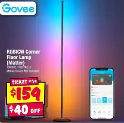 JB Hi-Fi Govee RGBICW Corner Floor Lamp offer