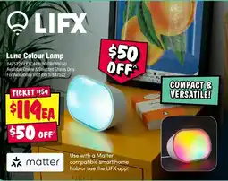 JB Hi-Fi LIFX Luna Colour Lamp offer