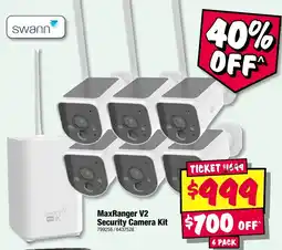 JB Hi-Fi Swann MaxRanger V2 Security Camera Kit offer