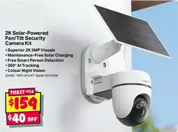JB Hi-Fi 2K Solar-Powered Pan/Tilt Security Camera Kit offer