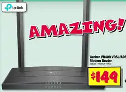 JB Hi-Fi tp-link Archer VR400 VDSL/ADSL Modem Router offer