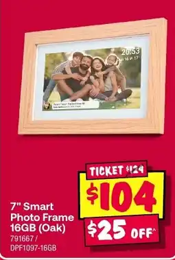 JB Hi-Fi 7" Smart Photo Frame 16GB (Oak) offer