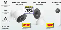 JB Hi-Fi Nest Cam Outdoor Wired 2nd Gen offer