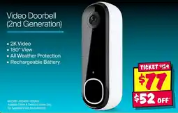JB Hi-Fi Video Doorbell 2nd Generation offer
