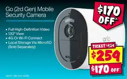 JB Hi-Fi Go (2nd Gen) Mobile Security Camera arlo offer