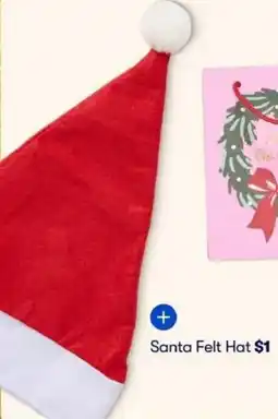 BIG W Santa Felt Hat offer