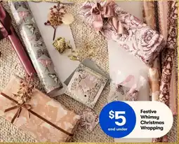 BIG W Festive Whimsy Christmas Wrapping offer