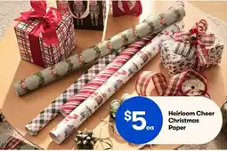 BIG W Heirloom Cheer Christmas Paper offer