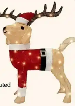 BIG W Battery Operated Fabric Reindeer Dog offer