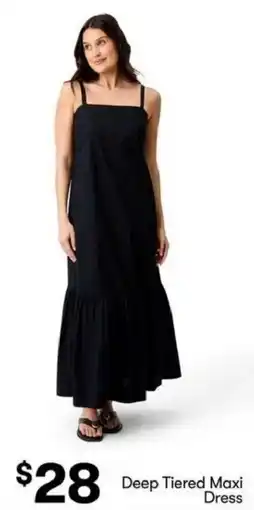 BIG W Deep Tiered Maxi Dress offer